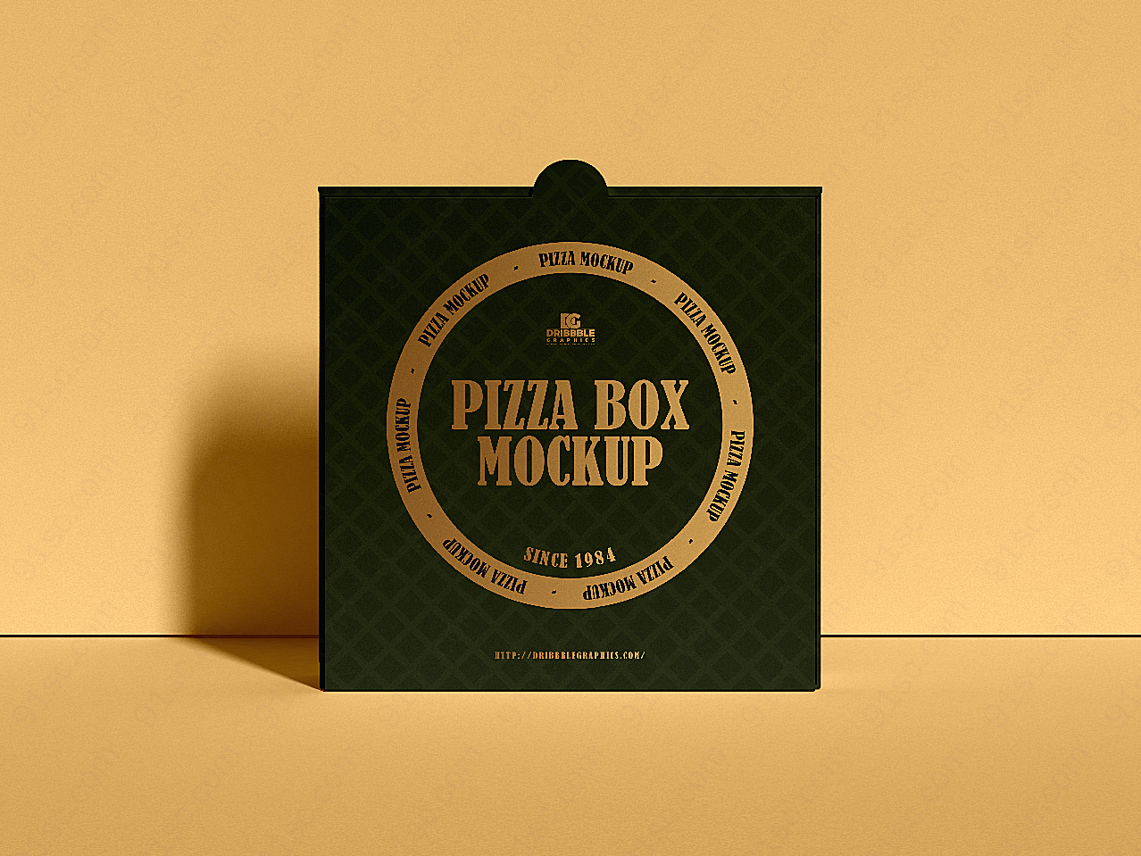 披萨盒包装样机包装设计