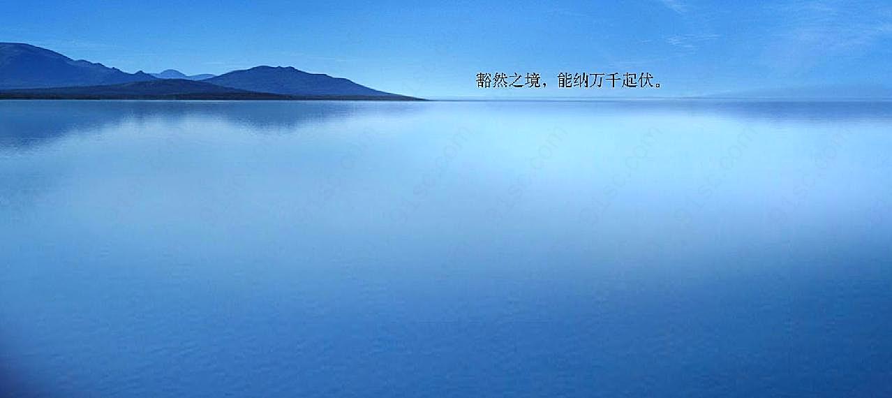 湖泊远山唯美意境图片湖泊图片