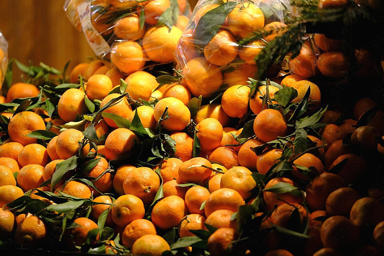 橘子素材图片水果