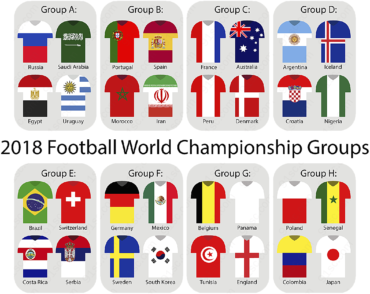 世界杯分组图矢量体育运动