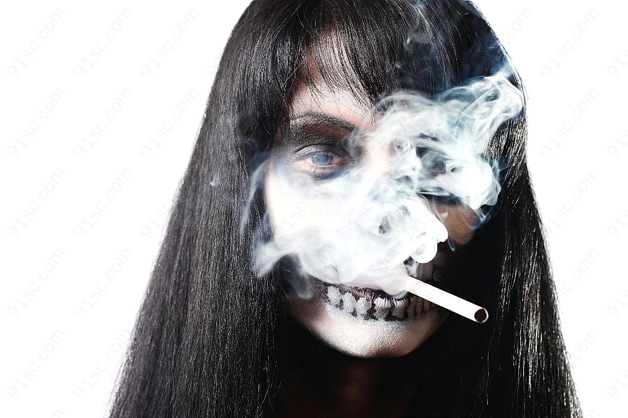 抽烟的危害图片人物摄影