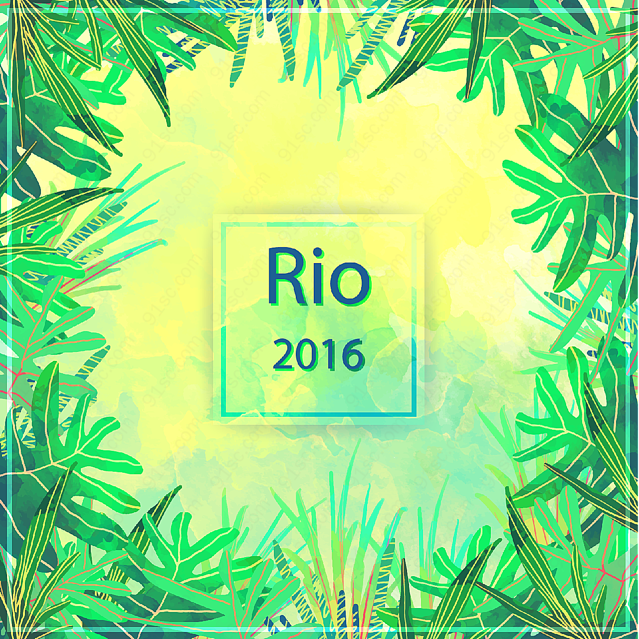 2016巴西风格背景矢量背景