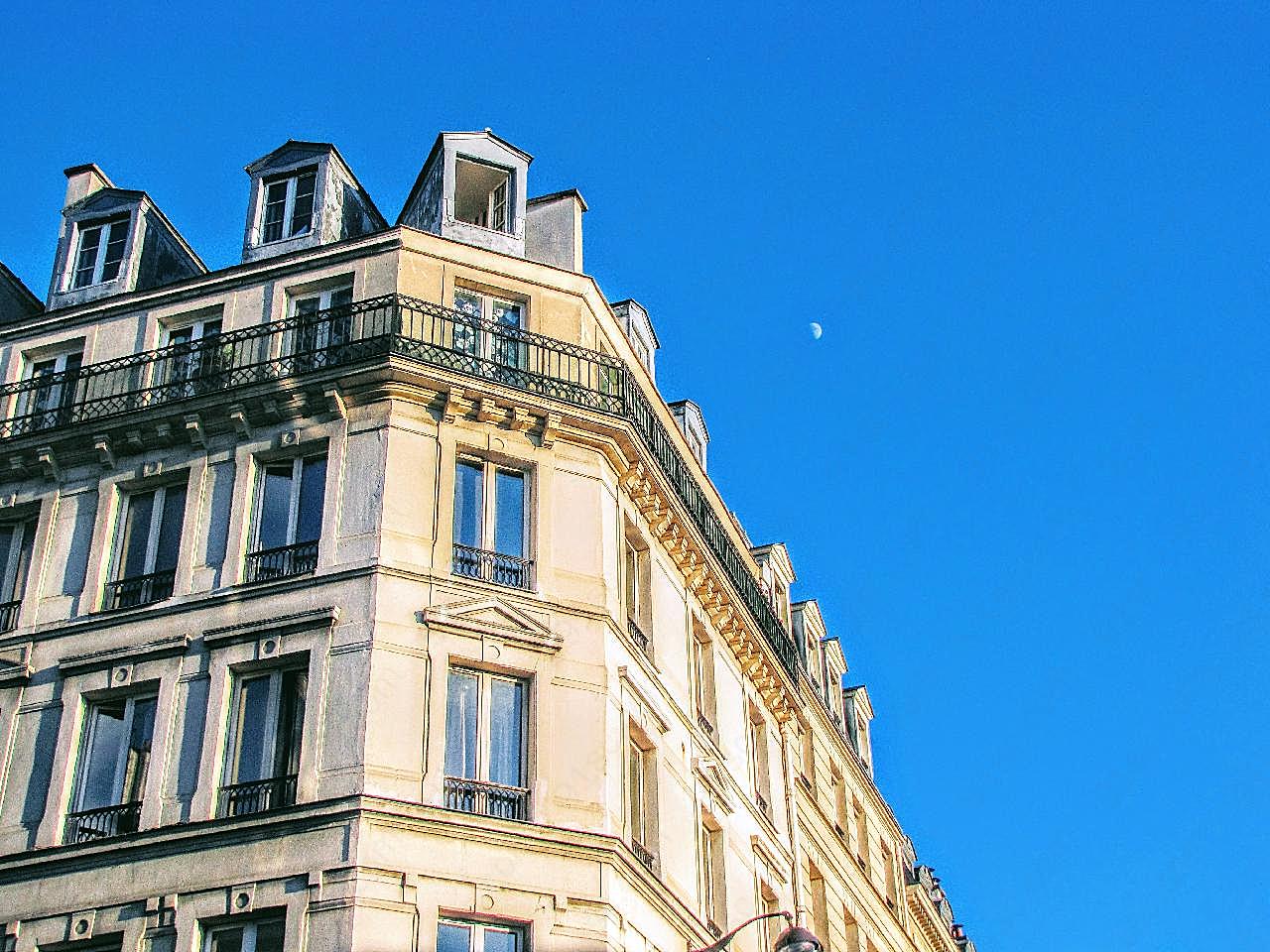 巴黎公寓外观局部图片现代建筑