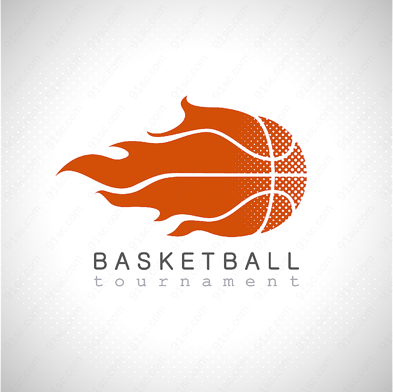 火焰篮球logo矢量logo图形