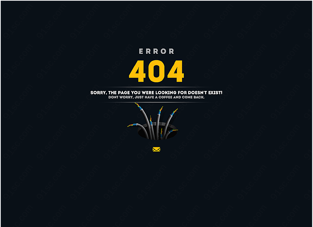 404网页设计平面广告