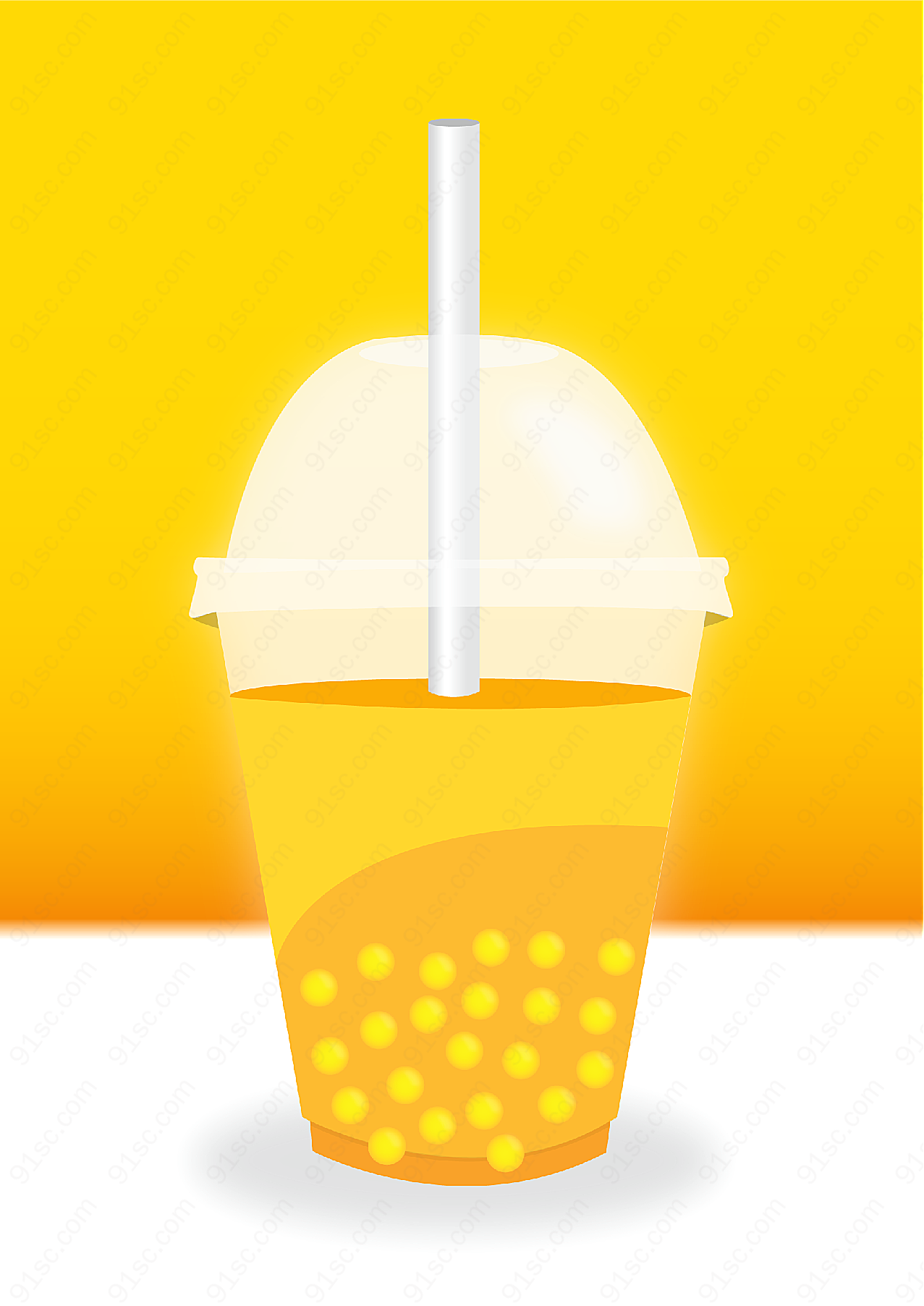 珍珠奶茶logo矢量logo图形