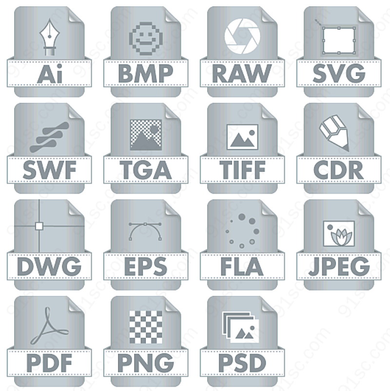 文件类型格式文件图标