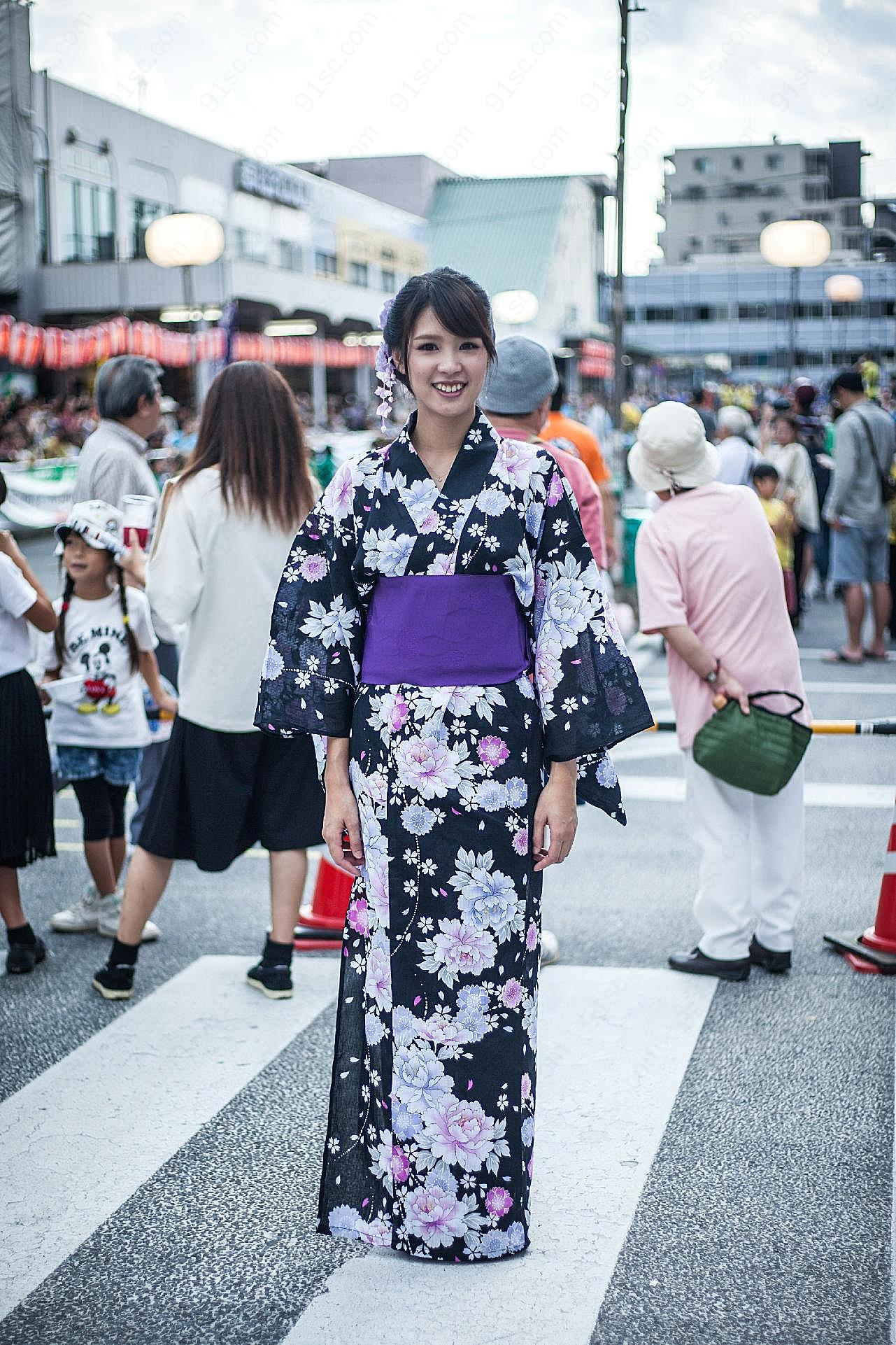 日本和服靓丽美女图片人物摄影
