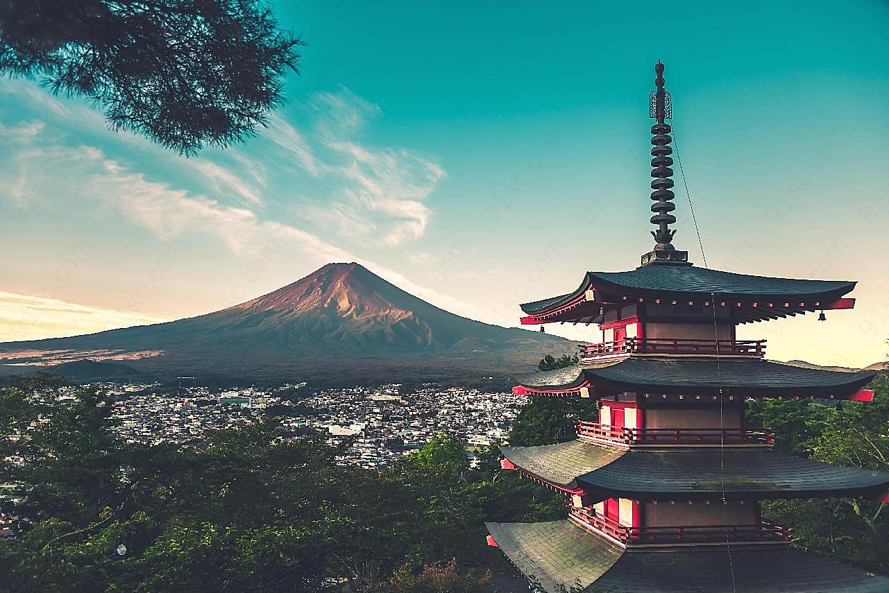 日本京都清水寺图片高清摄影