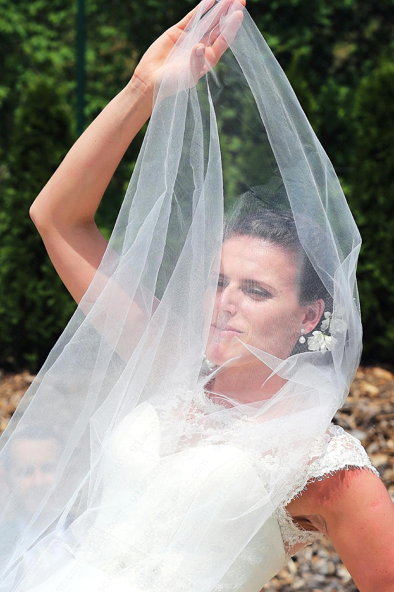 婚纱新娘造型图片高清摄影