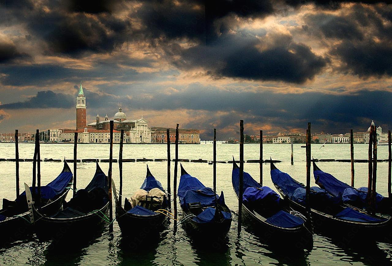 威尼斯小船图片摄影运输