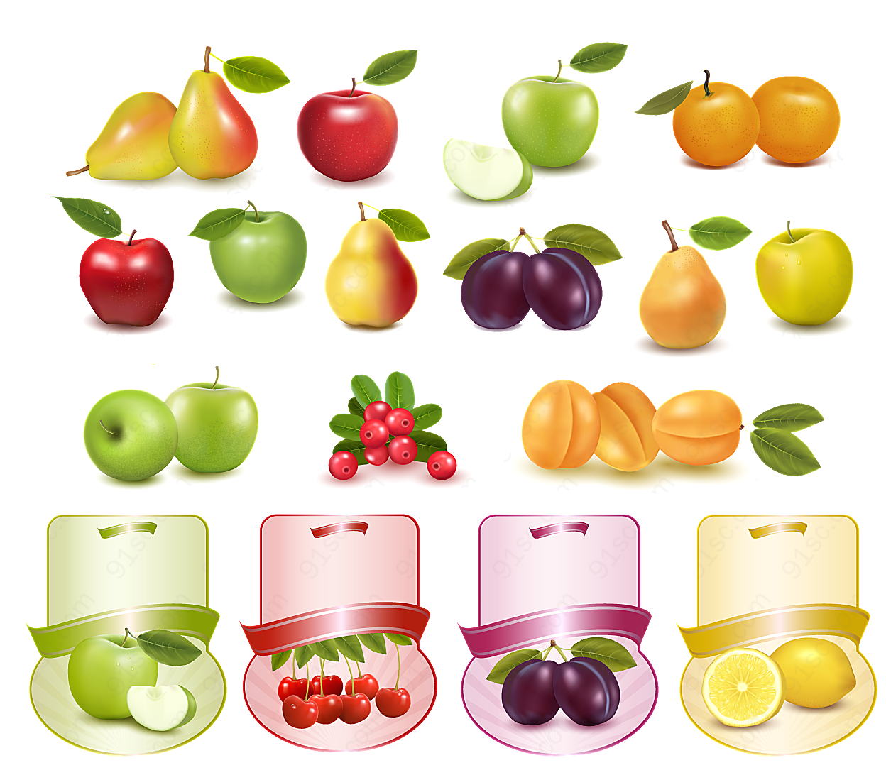 水果图片矢量矢量水果