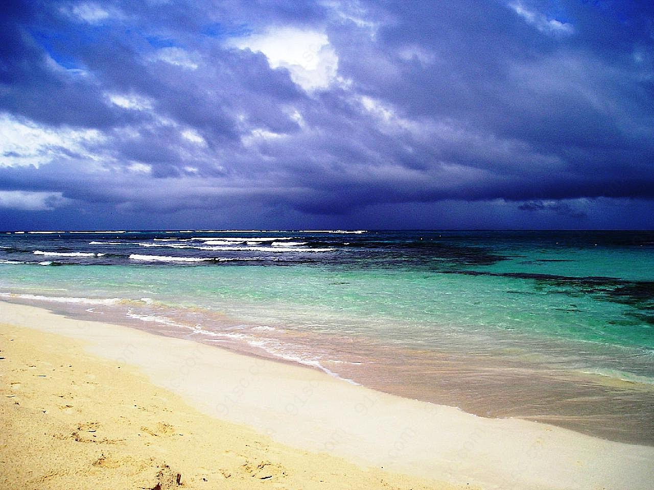 热带海滩风光图片海岸沙滩