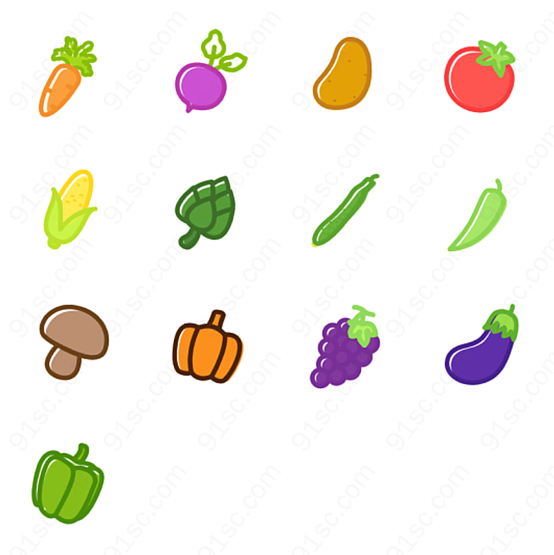 营养果蔬系列美味食物