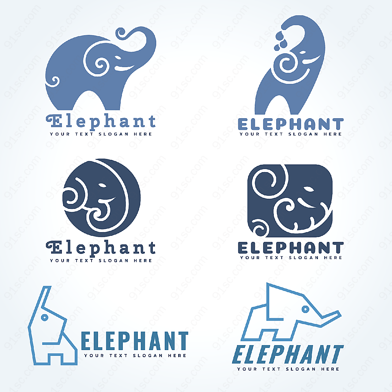 小象logo设计矢量logo图形