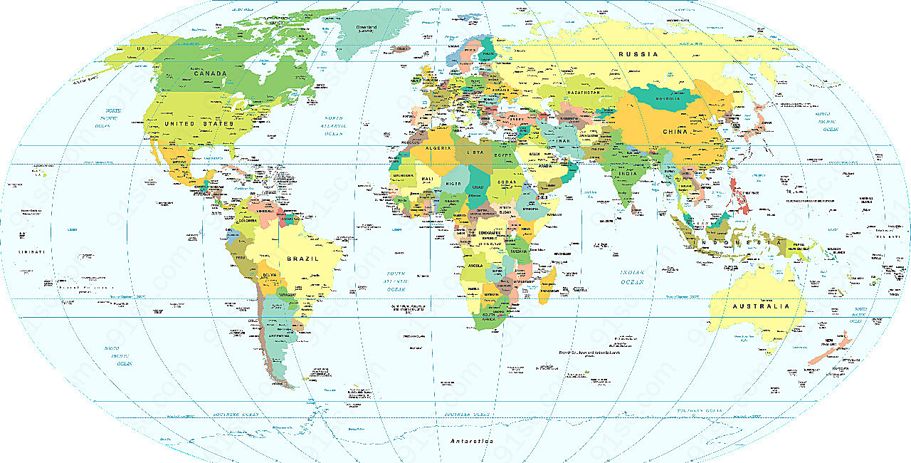 世界地图矢量矢量地图