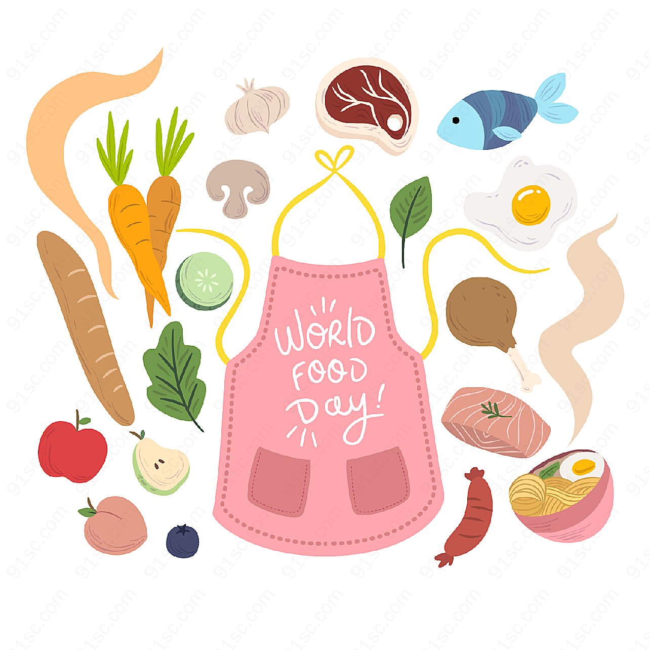 创意世界粮食日矢量节日其它