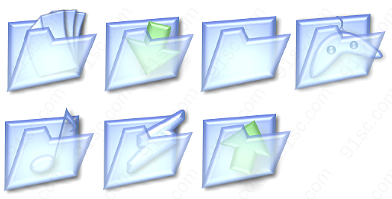 标记透明文件夹文件夹图标