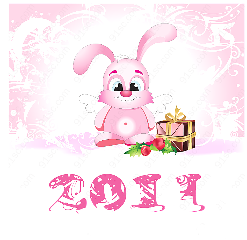 2011年天使兔子矢量节日其它