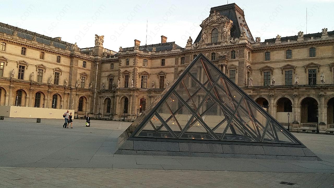 巴黎博物馆摄影图特色建筑