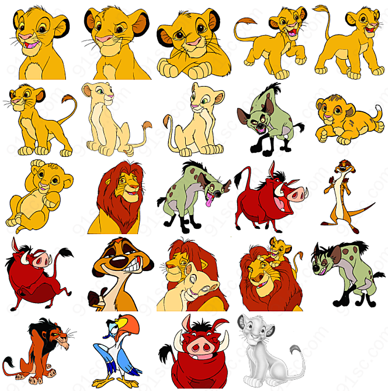 迪士尼狮子王动漫卡通