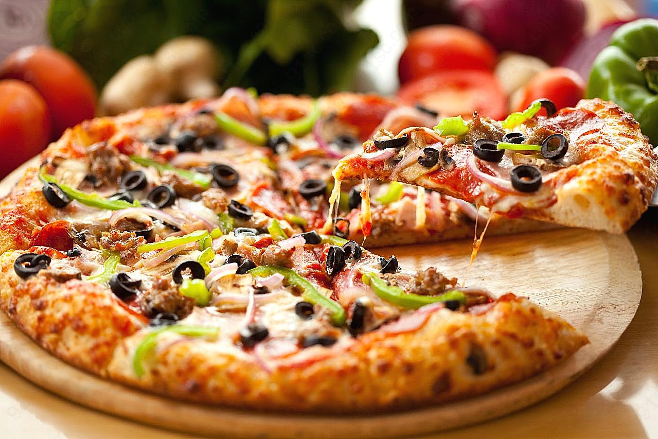 西餐美食披萨高清图片食物