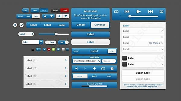 网页ui源文件设计网页元素