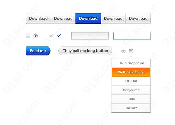 ui元素psd下载网页元素