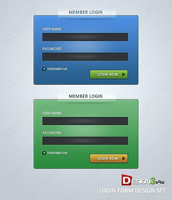 登录表设计源文件网页元素
