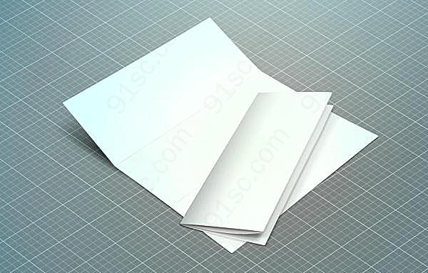 三折页画册模板源文件画册设计