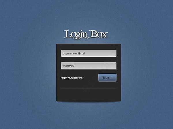 网页登陆框psd分层素材网页元素
