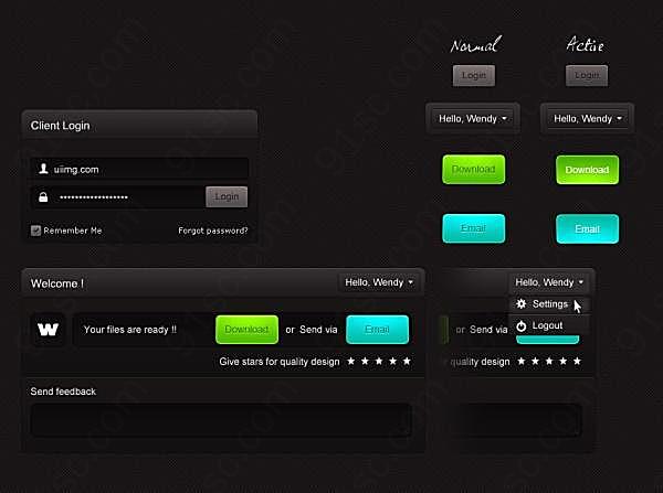 户界面ui设计源文件网页元素