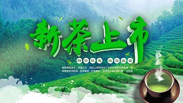 新茶上市宣传海报设计广告海报