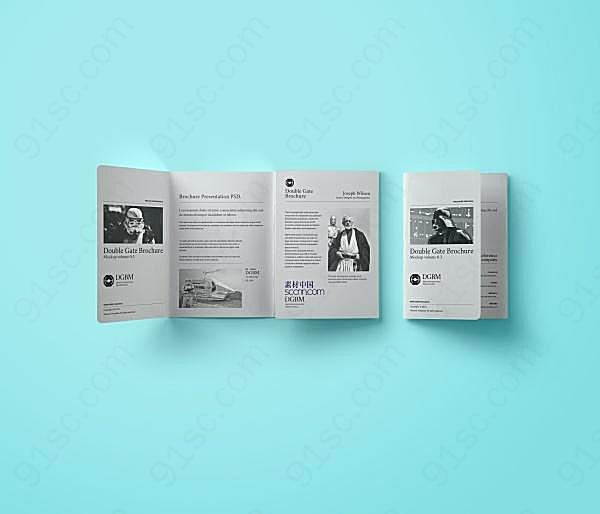 折页英文画册模板设计画册设计