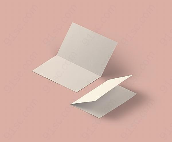 折页宣传单样机模板画册设计