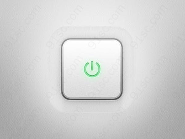 立体电源按钮源文件网页元素