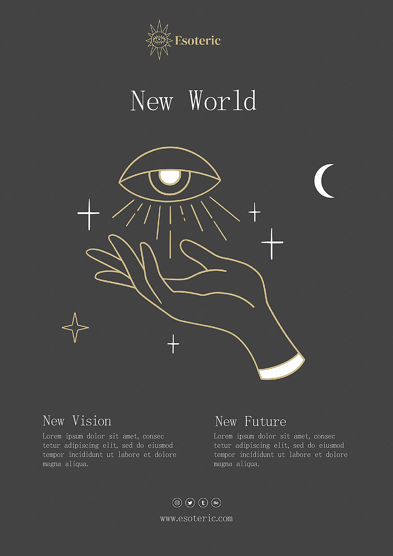 神秘新世界psd海报设计广告海报