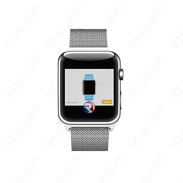 苹果watch源文件模板素材创意概念