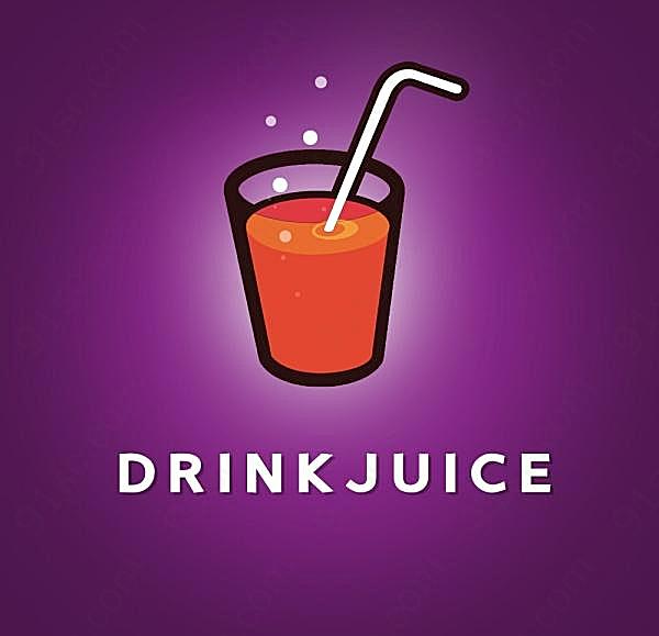 饮料logo源文件素材创意概念