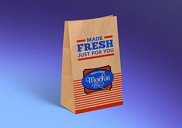 淋膜纸食品包装袋样机创意概念