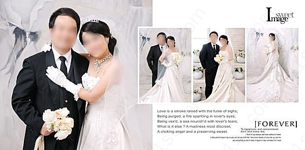 婚纱照模板源文件素材画册设计