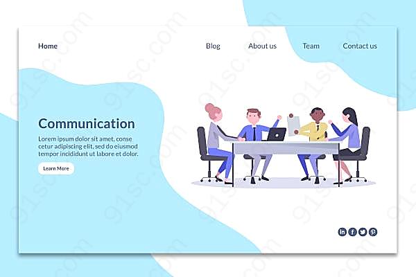 企业网站首页banner设计创意概念