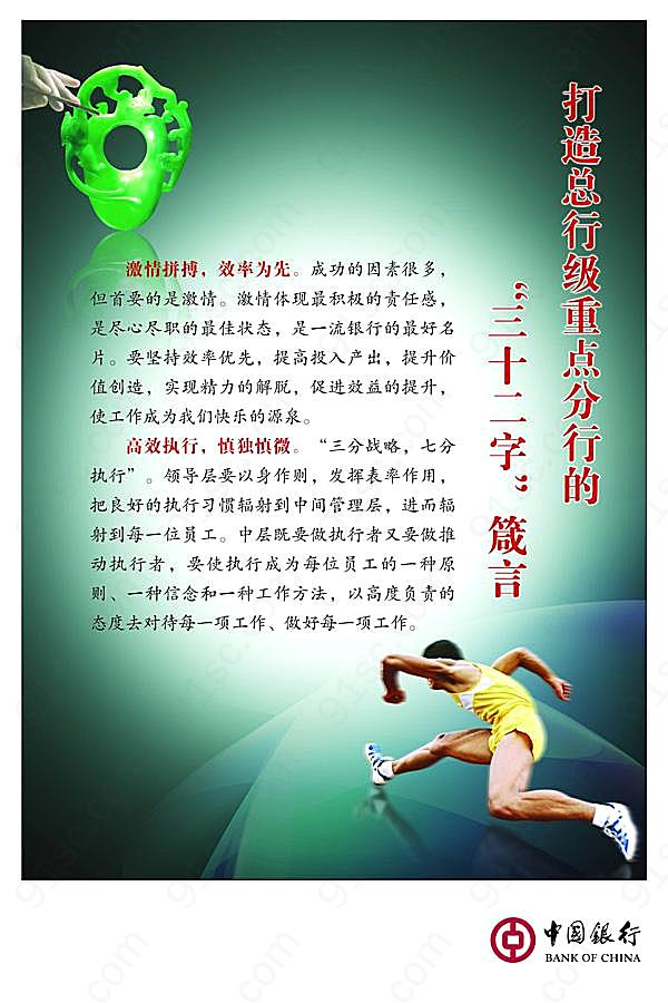 中国银行宣传展板psd素材广告海报