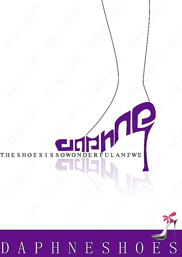 女鞋创意招贴源文件设计广告海报