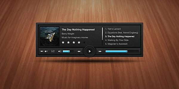 音乐播放器ui设计元素网页元素