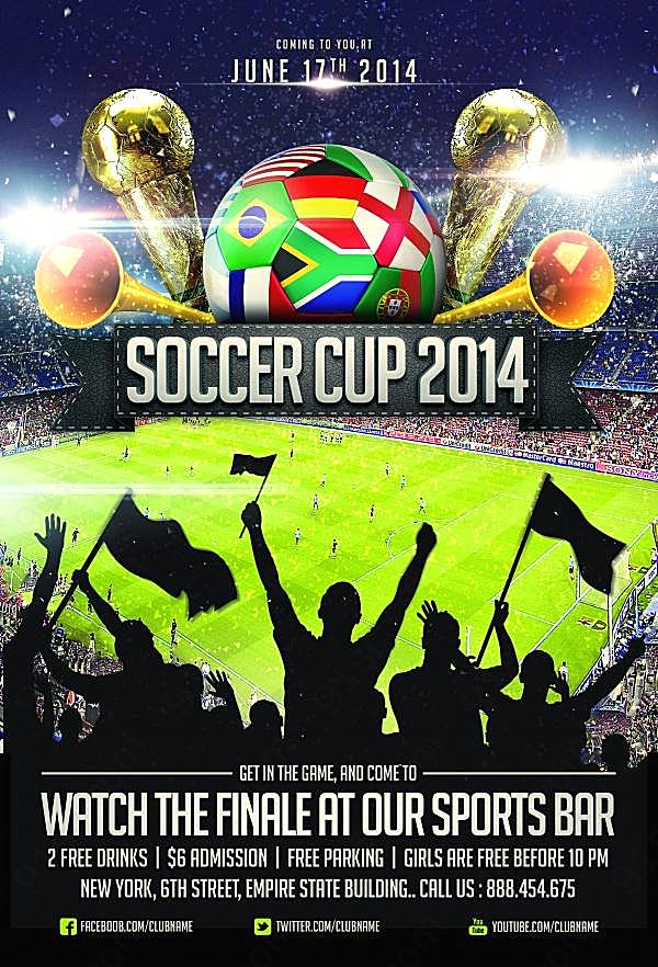 2014巴西世界杯海报设计广告海报
