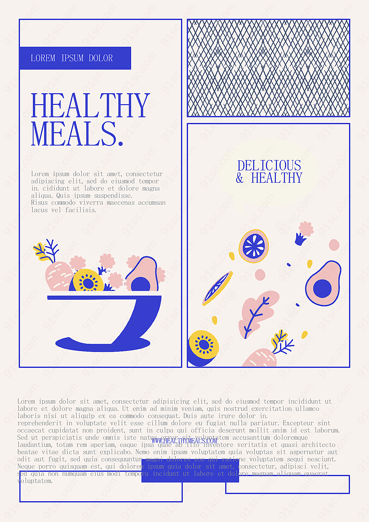 健康餐psd海报模板设计广告海报