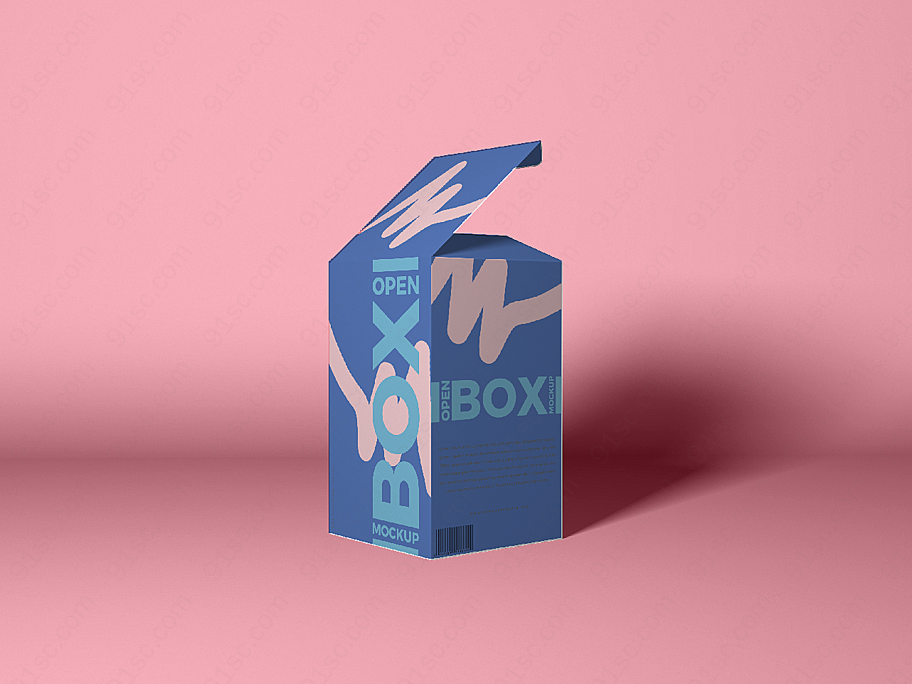 免费包装盒样机创意概念