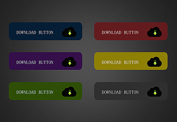 多彩精致下载按钮源文件网页元素
