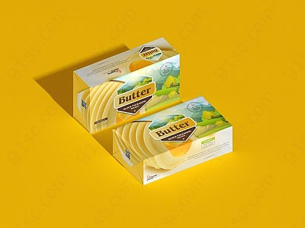 黄油包装盒样机设计创意概念
